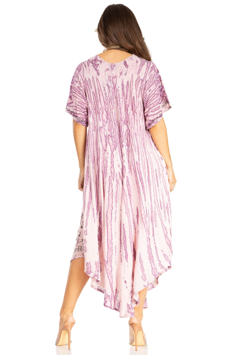 Sakkas Viveka Embroidered Caftan Dress