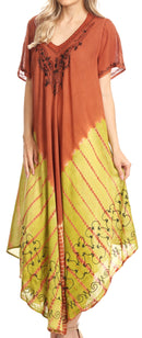 Sakkas Viveka Embroidered Caftan Dress