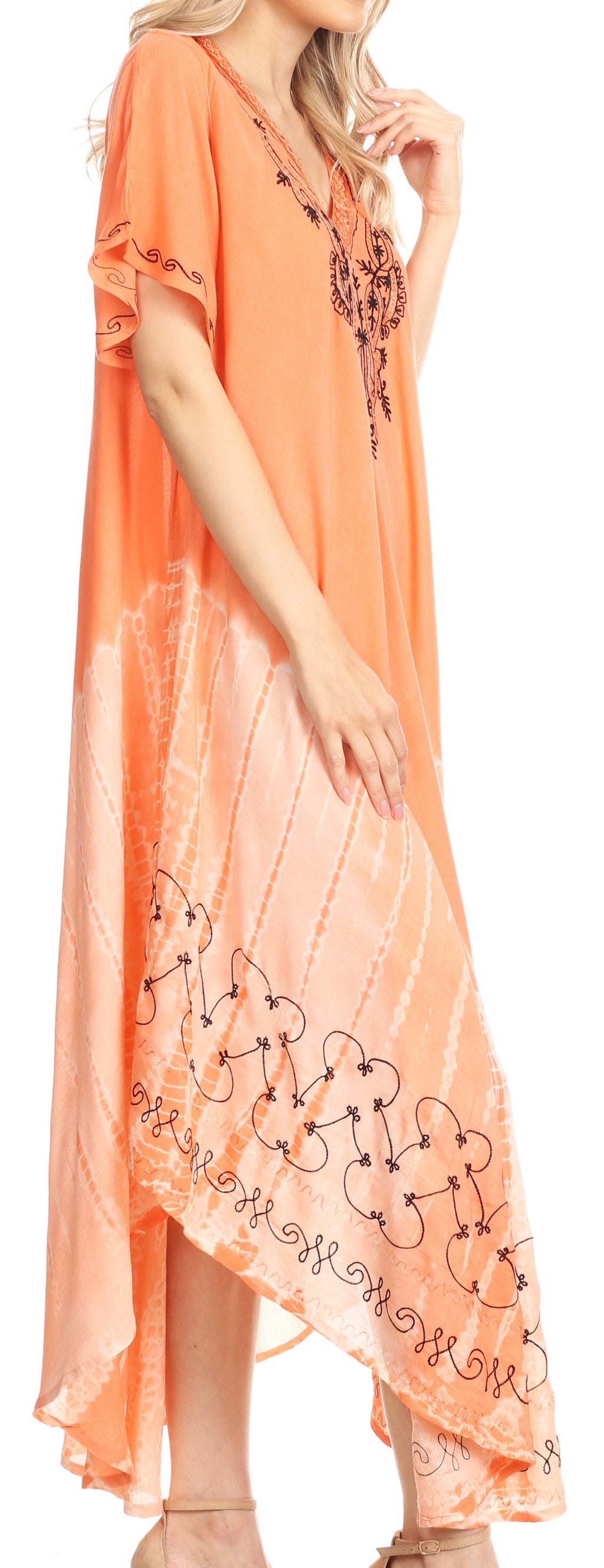 Sakkas Viveka Embroidered Caftan Dress