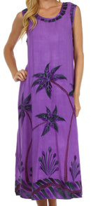 Sakkas Bali Palm Tank Dress