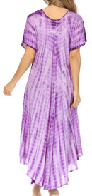 Sakkas Melika Tie Dye Caftan Dress