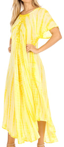 Sakkas Melika Tie Dye Caftan Dress