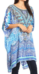 Sakkas Sira Women's Casual Short Sleeve Loose Pullover Mid-Long Oversize Top Tunic