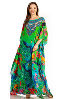 Sakkas Jabari Women's Maxi Short Sleeve Long Beach Kaftan Dress Boho Loose Gown