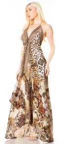 Sakkas Lizi 2 Women's Maxi High-Low Halter Handkerchief Dress Beach Party Vacation