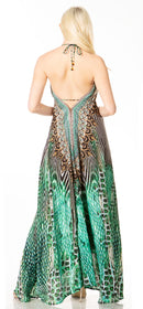 Sakkas Lizi 2 Women's Maxi High-Low Halter Handkerchief Dress Beach Party Vacation