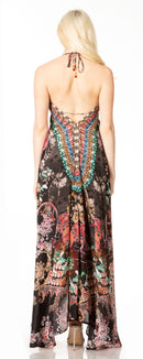 Sakkas Lizi 2 Women's Maxi High-Low Halter Handkerchief Dress Beach Party Vacation