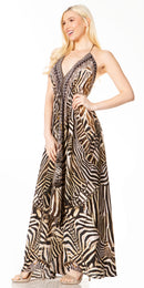 Sakkas Lizi 2 Women's Maxi High-Low Halter Handkerchief Dress Beach Party Vacation