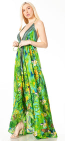 Sakkas Lizi 2 Women's Maxi High-Low Halter Handkerchief Dress Beach Party Vacation