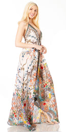 Sakkas Lizi 2 Women's Maxi High-Low Halter Handkerchief Dress Beach Party Vacation