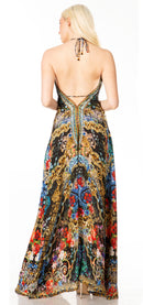 Sakkas Lizi 2 Women's Maxi High-Low Halter Handkerchief Dress Beach Party Vacation