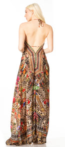 Sakkas Lizi 2 Women's Maxi High-Low Halter Handkerchief Dress Beach Party Vacation