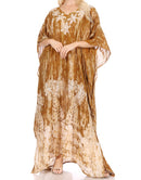 Sakkas Tacy Women's Casual Boho Summer Maxi Dress Caftan Kaftan Cover-up LougeWear