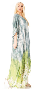 Sakkas Tacy Women's Casual Boho Summer Maxi Dress Caftan Kaftan Cover-up LougeWear