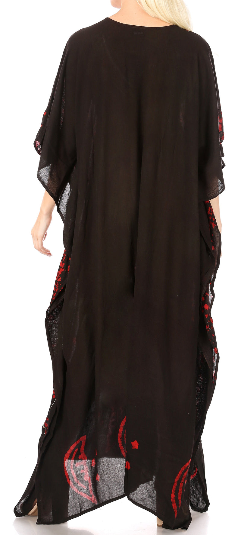 Sakkas Tacy Women's Casual Boho Summer Maxi Dress Caftan Kaftan Cover-up LougeWear