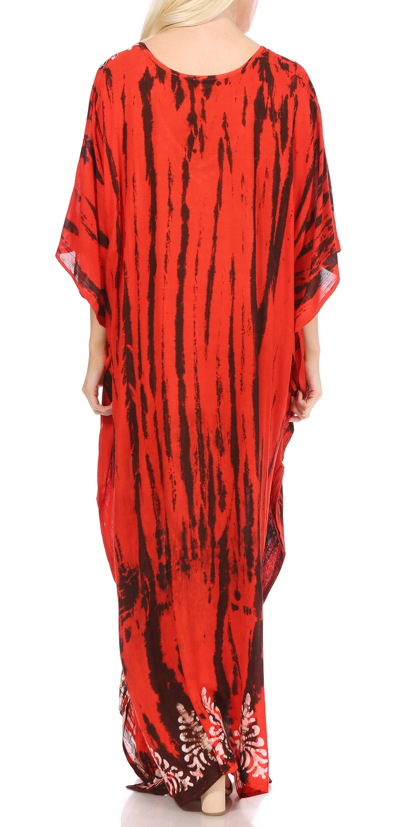 Sakkas Tacy Women's Casual Boho Summer Maxi Dress Caftan Kaftan Cover-up LougeWear