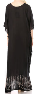 Sakkas Leonor Women's Boho Casual Long Maxi Caftan Dress Kaftan Cover-up LougeWear