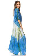 Sakkas Catia Women's Boho Casual Long Maxi Caftan Dress Kaftan Cover-up LougeWear