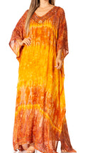 Sakkas Catia Women's Boho Casual Long Maxi Caftan Dress Kaftan Cover-up LougeWear #color_18-Mauve