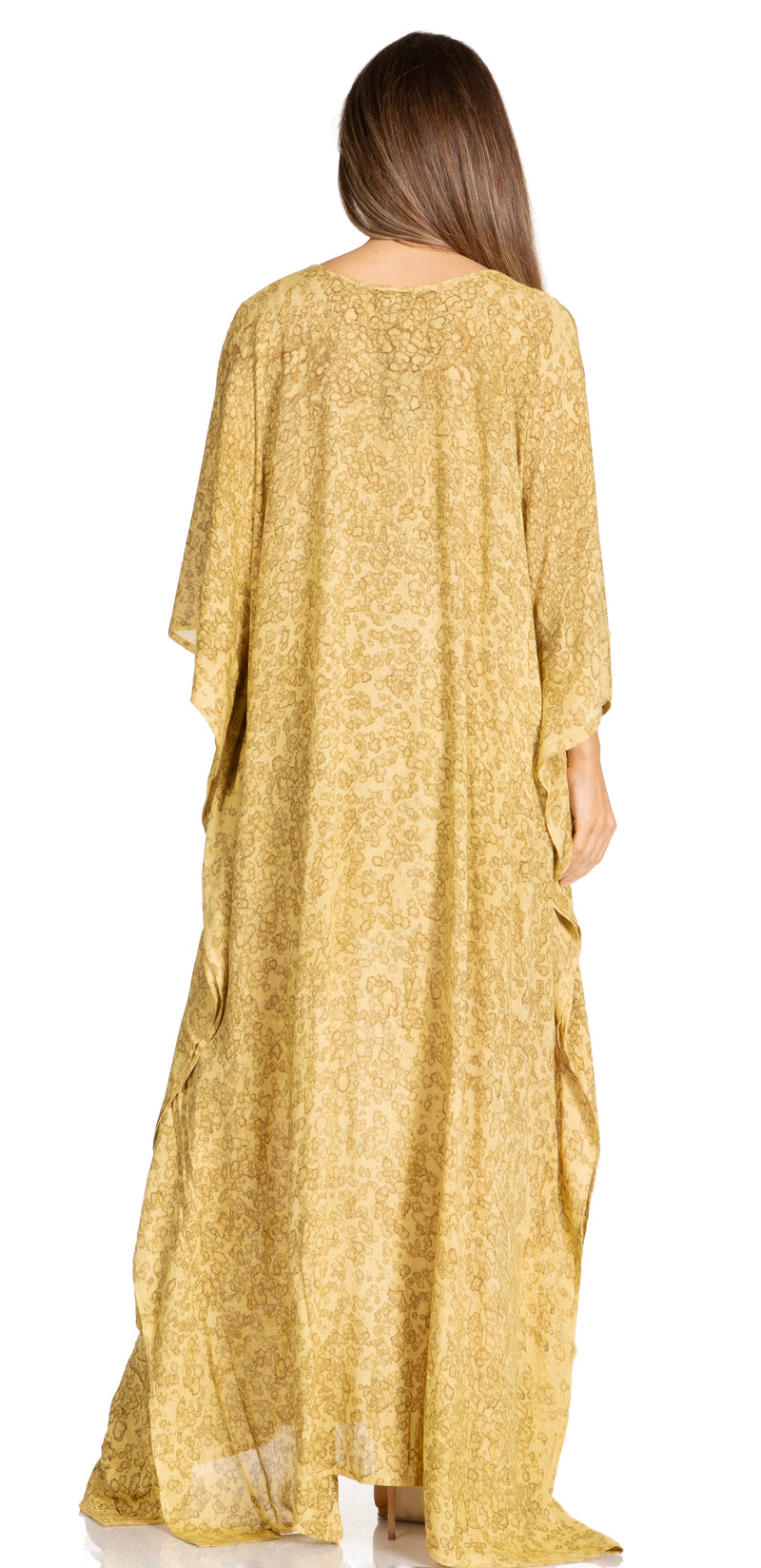 Sakkas Catia Women's Boho Casual Long Maxi Caftan Dress Kaftan Cover-up LougeWear