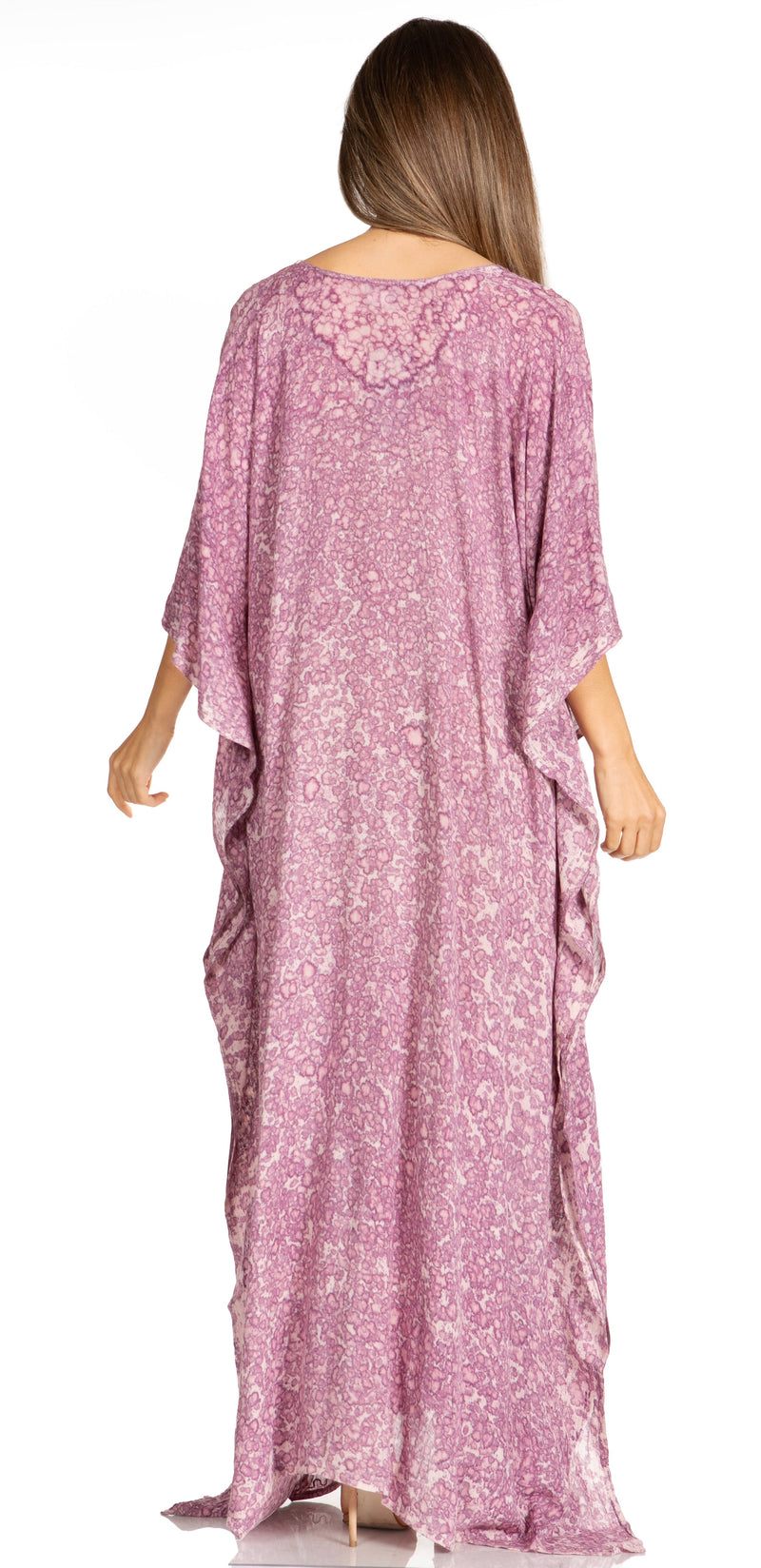 Sakkas Catia Women's Boho Casual Long Maxi Caftan Dress Kaftan Cover-up LougeWear