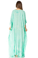 Sakkas Catia Women's Boho Casual Long Maxi Caftan Dress Kaftan Cover-up LougeWear