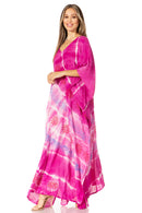 Sakkas Catia Women's Boho Casual Long Maxi Caftan Dress Kaftan Cover-up LougeWear