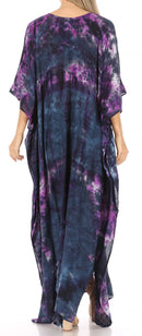 Sakkas Catia Women's Boho Casual Long Maxi Caftan Dress Kaftan Cover-up LougeWear