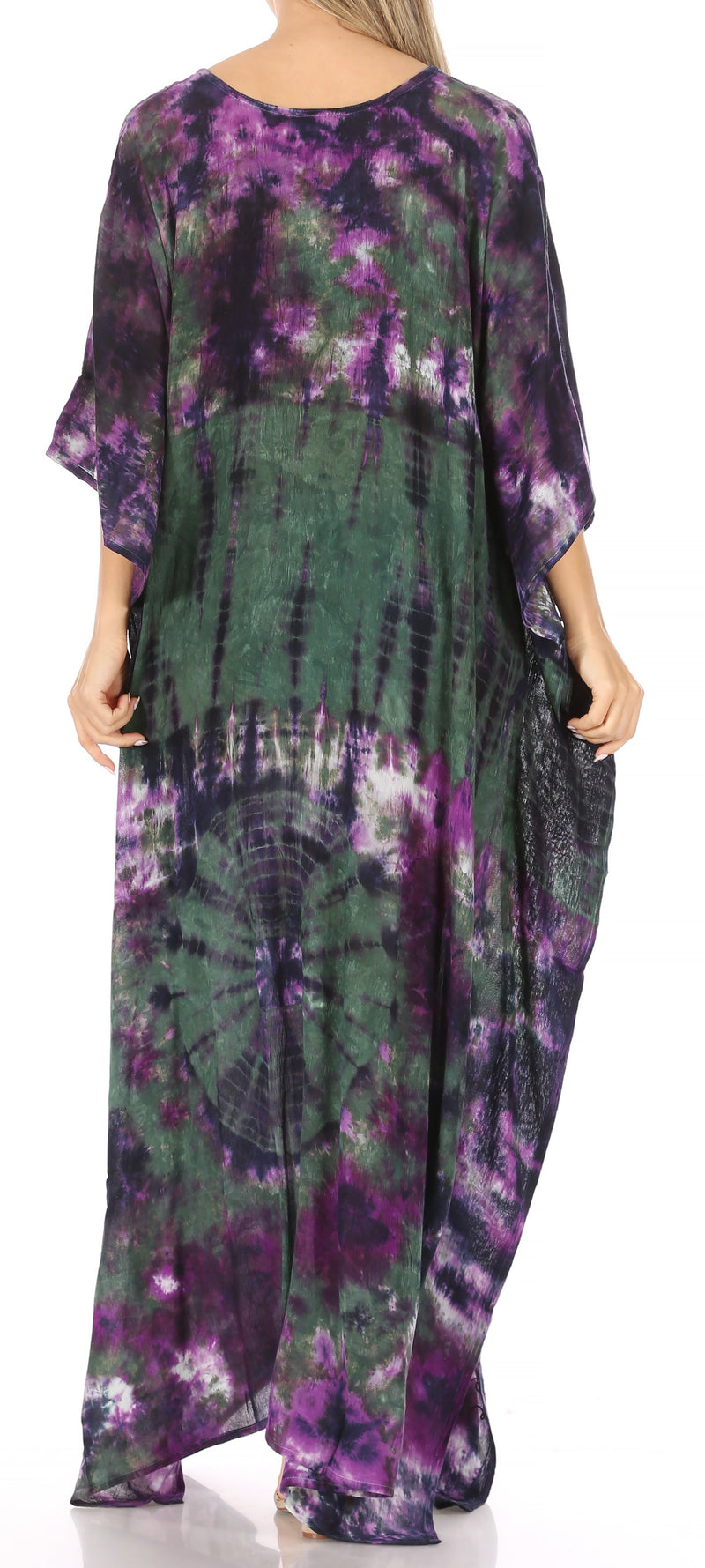 Sakkas Catia Women's Boho Casual Long Maxi Caftan Dress Kaftan Cover-up LougeWear