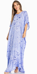 Sakkas Pilar Petit Women's Casual Long Short Sleeve Beach Maxi Caftan Kaftan Dress