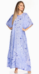 Sakkas Pilar Petit Women's Casual Long Short Sleeve Beach Maxi Caftan Kaftan Dress
