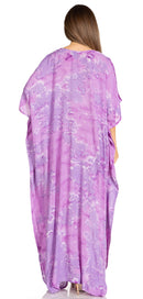 Sakkas Pilar Petit Women's Casual Long Short Sleeve Beach Maxi Caftan Kaftan Dress