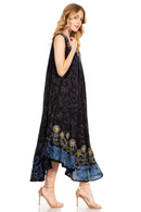 Sakkas Starlight Second Caftan Tank Dress/Cover Up Tie Dye Womens Beach Kaftan