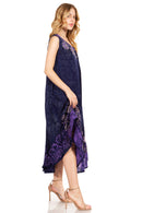 Sakkas Starlight Second Caftan Tank Dress/Cover Up Tie Dye Womens Beach Kaftan