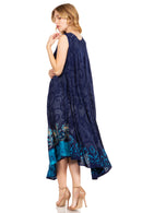 Sakkas Starlight Second Caftan Tank Dress/Cover Up Tie Dye Womens Beach Kaftan