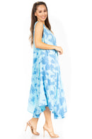 Sakkas Starlight Second Caftan Tank Dress/Cover Up Tie Dye Womens Beach Kaftan