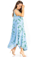 Sakkas Starlight Second Caftan Tank Dress/Cover Up Tie Dye Womens Beach Kaftan