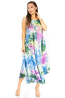 Sakkas Starlight Third Women's Tie Dye Beach Kaftan  Caftan Tank Dress/Cover Up