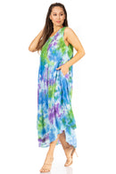 Sakkas Starlight Third Women's Tie Dye Beach Kaftan  Caftan Tank Dress/Cover Up