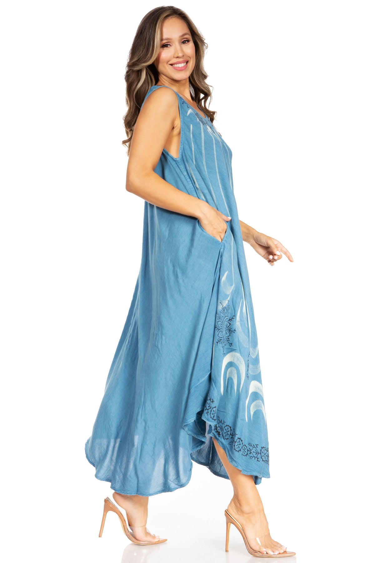 SEAFOLLY Gia Scallop KaftanシーフォリーサマードレスS Seafolly Islands Kaftan - White