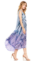 Sakkas Starlight Fourth Women's Tie Dye Caftan Tank Dress/Cover Up  Beach Kaftan