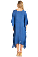 Sakkas Clementine Third Women's Tie Dye Caftan Dress/Cover Up Beach Kaftan Summer