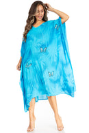 Sakkas Clementine Third Women's Tie Dye Caftan Dress/Cover Up Beach Kaftan Summer