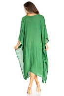 Sakkas Clementine Third Women's Tie Dye Caftan Dress/Cover Up Beach Kaftan Summer