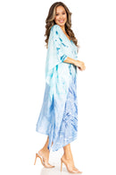 Sakkas Clementine Third Women's Tie Dye Caftan Dress/Cover Up Beach Kaftan Summer