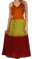Sakkas Genevieve Embroidered Multi Color Dress
