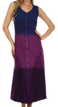 Sakkas Jasmine Embroidered Button Down Dress