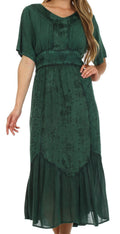 Sakkas Arabella Embroidered Empire Waist Dress