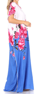 Sakkas Aggy Womens Dashiki African Print Caftan Dress Maxi Boho Hippie Colorful