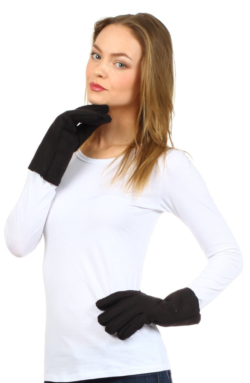 Sakkas Women's Sueded Fabric Warm Winter Gloves